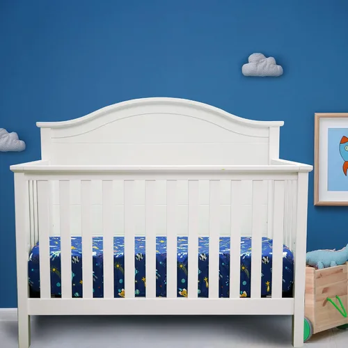 Miniatura 2 de Sábana bajera para cuna Astronaut Space Galaxy - Sábana para cuna de bebé en poliéster para cuna estándar y colchones para niños pequeños, 1 paquete
