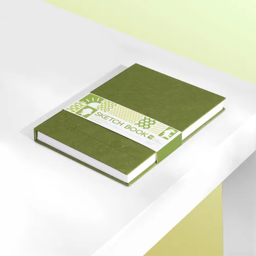Miniatura 7 de Arrtx Cuaderno de bocetos de tapa dura premium, 60 hojas/120 páginas, papel de dibujo grueso de 180 GSM sin ácidos, bloc de bocetos de tapa dura