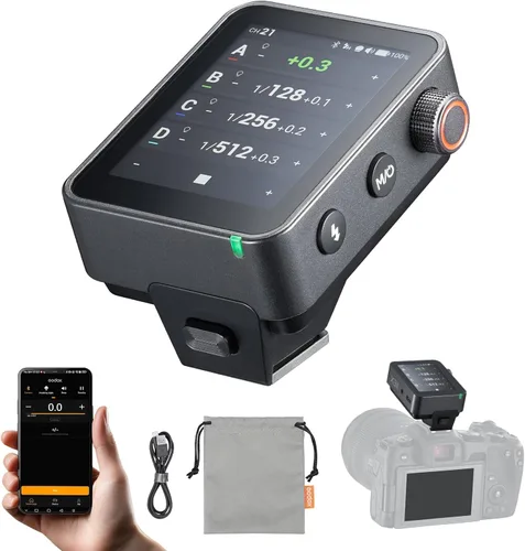 Miniatura 10 de GODOX Disparador de flash X3 Pro C TTL para Canon, sistema X de 2.4 GHz con E-TTL II, pantalla táctil de 2.4 pulgadas, control de aplicación