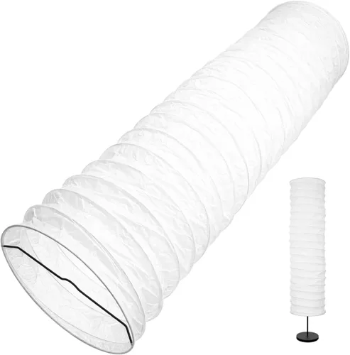 HOMSFOU Pantalla de lámpara de pie de papel de estilo nórdico, 36.22 x 8.66 x 8.66 pulgadas, repuesto para sala de estar, dormitorio, estudio,