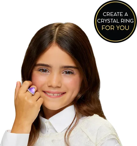 Miniatura 5 de Rainbow High Creative Crystals Violet - Muñeca de moda púrpura de 11 pulgadas con kit Make It de accesorios de cristal, anillo para ti, bricolaje