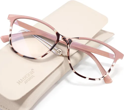 Miniatura 15 de Madison Avenue - Lentes de lectura cuadrados vintage para mujer, con filtro de luz azul, fabricados en TR90, reducen el cansancio visual