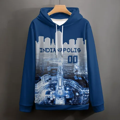 Miniatura 129 de Custom Football Hoodies City Night Skyline Personalized Sweatshirt Name Number Fan Gift Pullover for Men Women Youth