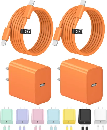 Miniatura 16 de Cargador de carga rápida USB C de 3 pies para iPhone 17, 16, 15, carga rápida, paquete de 2 unidades para iPhone 17/17 Plus/17 Pro/17 Pro Max/iPhone