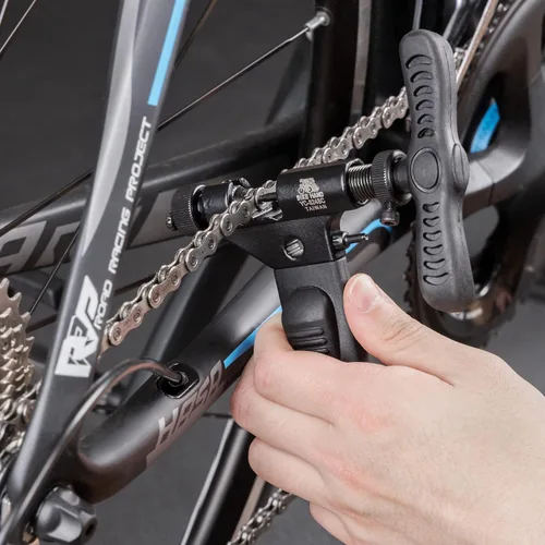 Miniatura 7 de BikeHand - Comprobador de desgaste de cadena de bicicleta para bicicleta, alicates de eslabones maestros rápidos y herramienta de remache