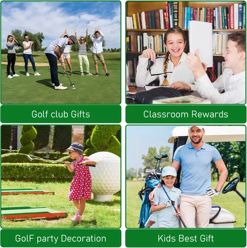 Miniatura 7 de Abeillo 12 bolígrafos de golf, bolígrafos de golf, divertidos bolígrafos de golf para club, tinta de gel negra para estudiantes, oficina, regalos