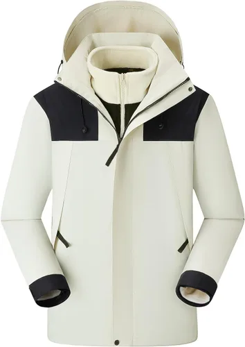 Miniatura 5 de Men's Winter Ski Jacket 3 in 1 Mountain Waterproof Resistant Coat Warm Windbreaker Snowboard Snow Jacket Parka Hooded