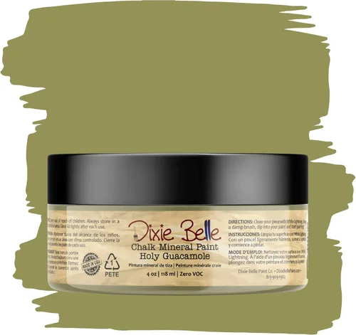 Miniatura 48 de Dixie Belle Paint Company - Pintura con acabado de tiza para muebles, color negro (Caviar), 1 galón, 128 fl oz, pintura mineral color rosa intenso