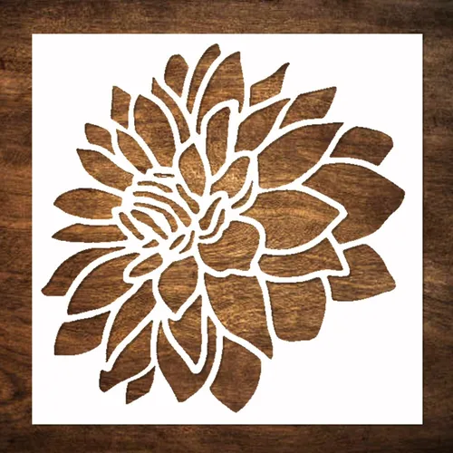 Miniatura 10 de DLY LIFESTYLE Plantilla de mandala para pintar en madera, lienzo, papel, tela, paredes y muebles, plantilla de flores, 6 x 6 pulgadas, plantillas