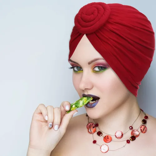 Miniatura 7 de SATINIOR 6 piezas de turbante africano con nudo de flor pre-atado para mujer