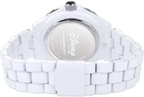Miniatura 2 de Disney Reloj de pulsera analógico de cuarzo esmaltado para adultos Blanco Movimiento de cuarzo
