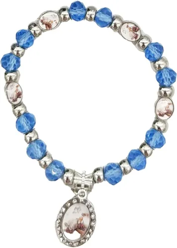 Miniatura 6 de Bautismo Favores Rosario Strech Pulsera Cruz Fiesta Recuerdos de Bautizo Católico Cristiano Recuerdos de Recuerdos de Recuerdos - 12 PCS