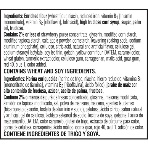 Miniatura 3 de Pop-Tarts Bocaditos de pastelería horneados, aperitivos para niños, almuerzo escolar, fresa esmerilada (5 cajas, 25 bolsas)