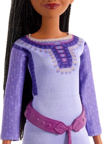 Miniatura 5 de Mattel Disney Wish Toys, Asha of Rosas - Muñeca de moda posable con pelo natural, ropa extraíble, zapatos y accesorios