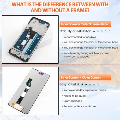 Miniatura 3 de Pantalla para Motorola Moto G 5G 2025, reemplazo de pantalla LCD de 6.7 pulgadas, XT2513V, XT2513-1, XT2513-2 piezas de reparación del ensamblaje