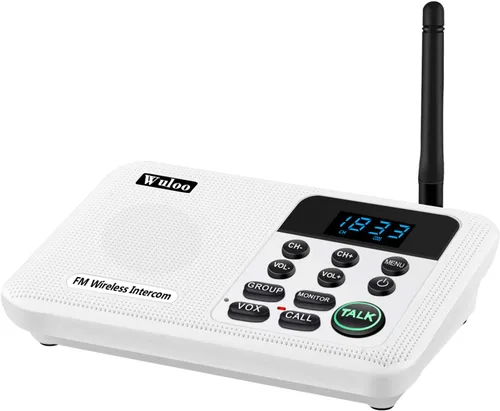 Miniatura 11 de Wuloo Intercomunicadores inalámbricos para el hogar 1 milla de alcance 22 canales 100 pantalla de visualización de código digital, sistema de Negro