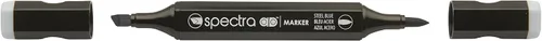 Miniatura 14 de AD Marker Chartpak Spectra, Tri-Nib y cepillo de doble punta, azul horizonte, 1 cada uno (S015AD)