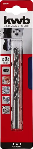 Miniatura 4 de kwb Broca metálica laminada y tratada al vapor HSS de 0.039 in con ángulo de punto de 118 ° para taladros inalámbricos comunes y máquinas de taladro