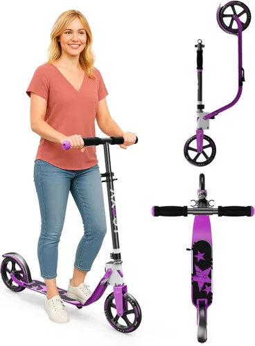 Miniatura 9 de Adult Scooter with Big Wheels Adjustable Height, Foldable Aluminum Frame Smooth Ride for Urban Commuting and Outdoor Fun Suitable for Teens