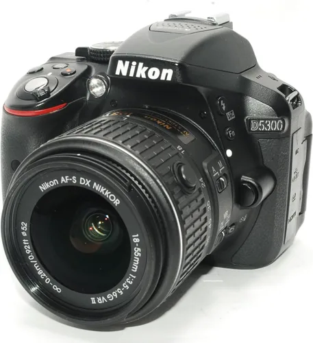 Miniatura 2 de Nikon D5300 Cámara digital SLR CMOS de 24.2 MP con lente de zoom NIKKOR de 0.709-2.165 in f/3.5-5.6G ED VR II Auto Focus-S DX NIKKOR - Versión