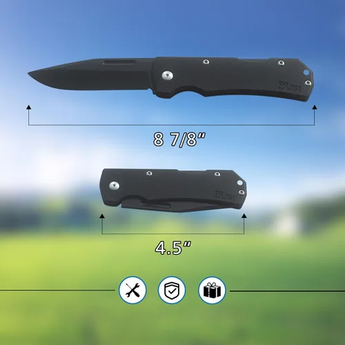 Miniatura 6 de JIN Alpha - Cuchillo de bolsillo para niños, cuchillos de juguete seguros, hoja G10 opaca, EDC plegable, kit de fabricación de bricolaje, cuchillo