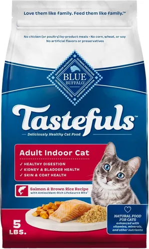 Miniatura 18 de Blue Buffalo Tastefuls - Alimento seco para gatos adultos, fórmula para gatos de interior, fabricada en los Estados Unidos con ingredientes