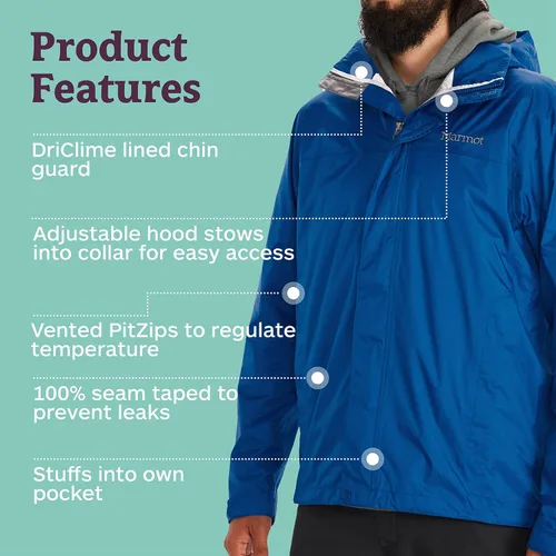 Miniatura 4 de Marmot Chaqueta PreCip para hombre ligera impermeable