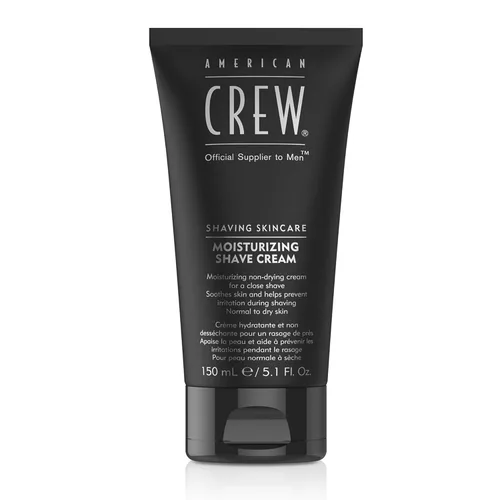 American Crew Crema de afeitar para hombres, fórmula hidratante no espumante para afeitado cercano, acondicionador y calmante para piel normal a