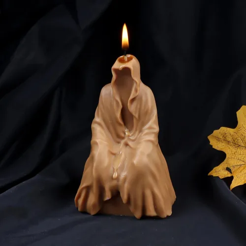 Miniatura 2 de Moldes de vela de Halloween con forma de calavera para velas, resina, chocolate, decoración de aromaterapia cubo-halloween-54