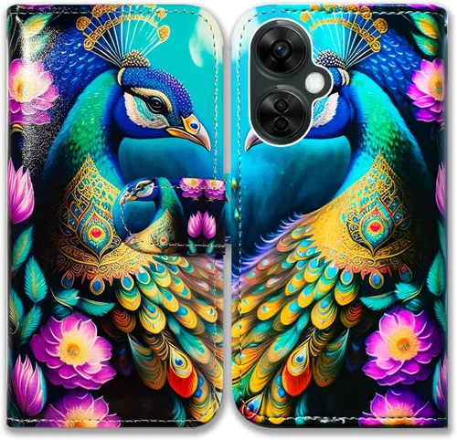 Miniatura 15 de Bcov Funda para Oneplus Nord N30 5G, diseño de pájaro negro y verde con tapa para teléfono con ranura para tarjeta y soporte para OnePlus Nord N30 5G