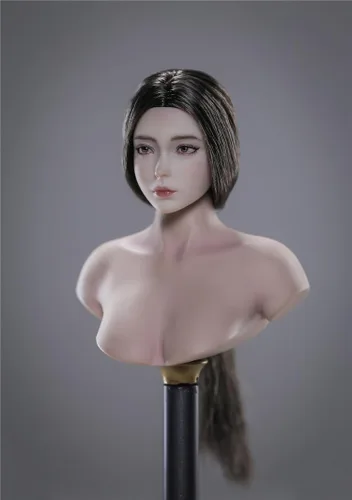 Miniatura 4 de Esculpe de cabeza femenina a escala 1/6, figura de acción de anime de belleza para niña, cabeza tallada para soldado femenino de 12 pulgadas, PH TBL