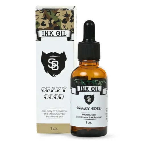Miniatura 6 de Ink Oil Aceite para barba mezcla de aceites orgánicos de primera calidad Aceite natural para barba para el crecimiento de los hombres