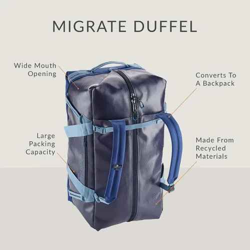 Miniatura 4 de Eagle Creek Migrate - Bolsa de lona 90L, Negro azabache, 90 Liter, 90 litros