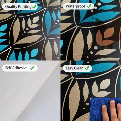 Miniatura 6 de funlife 7 calcomanías autoadhesivas de papel de contacto para escaleras, calcomanías autoadhesivas para escalones, decoración de oficina en casa