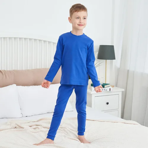 Miniatura 2 de Conjunto de ropa interior térmica para niños pequeños, pijamas largos para niños, 3-7 años
