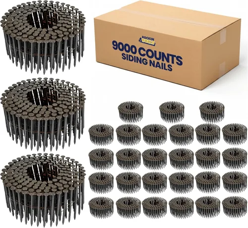 Miniatura 6 de Clavos de revestimiento Rockin Rolls de 2 pulgadas - 3600 unidades – Clavos de revestimiento de bobina de alambre de 15 grados, clavos de acero