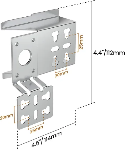 Miniatura 5 de Kit de rotisería de reemplazo con parrilla universal Onlyfire - Varilla hexagonal / motor eléctrico de acero inoxidable, 45