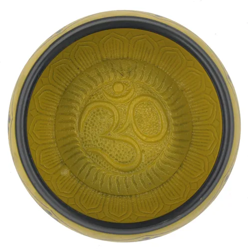 Miniatura 3 de DharmaObjects Yoga Meditación 6 Pulgadas OM Mantra Cuenco Cantante/Pad/Mazo Set de Regalo (Amarillo)