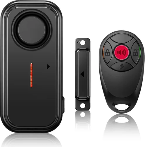 HENDUN Alarma mejorada para ventana y puerta con control remoto, alarma de piscina para seguridad de los niños, sensor de seguridad impermeable IP66