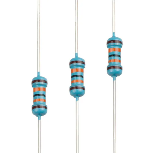 Miniatura 109 de 100pcs 1 ohm Resistor 1/4w (0.25 W) Resistencia fija de película metálica de tolerancia ±1%, múltiples valores de resistencia opcional