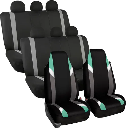 Miniatura 42 de FH Group Tres filas de 7 plazas, fundas de asiento de automóviles modernistas de alta calidad que se adaptan a la mayoría de automóviles, camiones