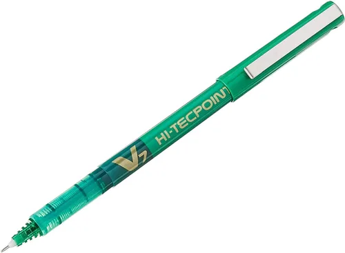 Miniatura 4 de PILOT V7 HI-TECHPOINT ROLLERBALL - Paquete mixto de 4 unidades (1 negro, 1 azul, 1 rojo, 1 verde)