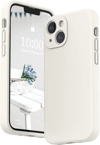 Miniatura 36 de SURPHY Funda compatible con iPhone 13 Mini con protector de pantalla, (protección de cámara y forro de microfibra suave), funda de silicona líquida