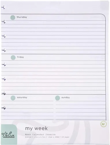 Miniatura 45 de Talia - Repuestos para cuaderno de espiral (páginas punteadas, Junior (5.5 x 8.5 pulgadas))
