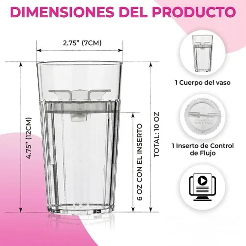 Miniatura 4 de Reflo Smart Cup - Paquete de vaso inteligente (azul, paquete de 1) Entrenamiento de destete Montessori para niños pequeños, diseño de vaso abierto 1