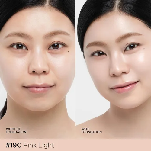 Miniatura 2 de JUNG SAEM MOOL [SPF] Cojín Esencial Skin Nuder (19 Pink Light) Recambio Incluido (0.98 Fl Oz) SPF50 Espectro Amplio Acabado Natural
