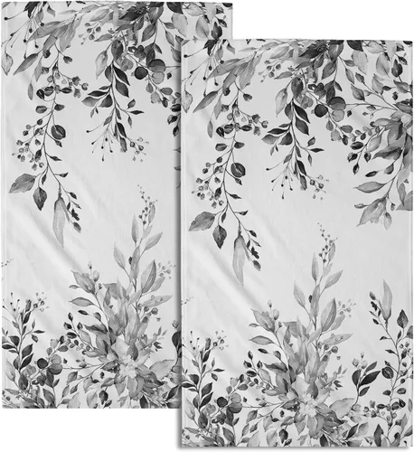 Miniatura 70 de Giwawa Toallas de Mano Verdes Bosque Nebuloso Set de 2 Montaña Bosque Suave Toallas de Huésped Toallas de Cara Baño Decoraciones Finas Toallas