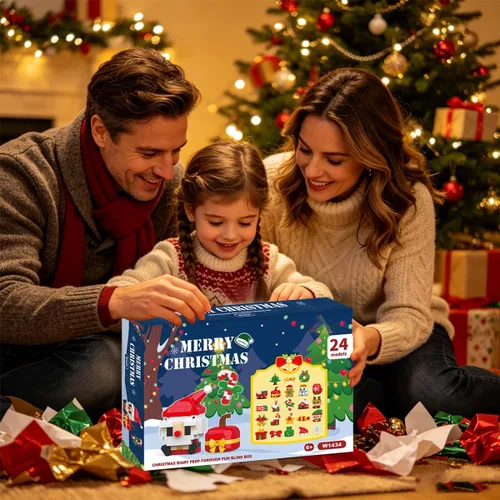 Miniatura 2 de Christmas Advent Calendar 2026 Building Sets Compatible with Lego Christmas 24 Days Countdown Gifts 24 Packs Christmas Model Building Micro Blocks