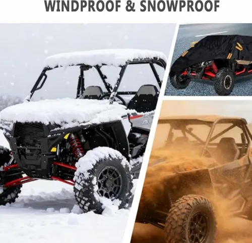 Miniatura 3 de UTV Cover for CFMOTO UForce 1000 XL (Four-Seat) 2021-2026, Waterproof & Heavy Duty Protection, Fits Most UTVs, All Weather Outdoor Use, Easy to