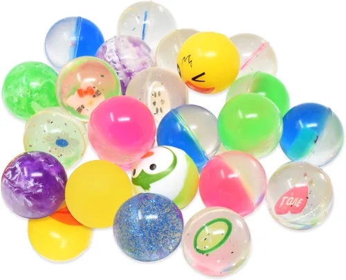 Miniatura 23 de Kiddie Play 25 Bouncy Balls for Kids Party Favors Bouncy Ball 27mm Superball Small Rubber Balls for Kids